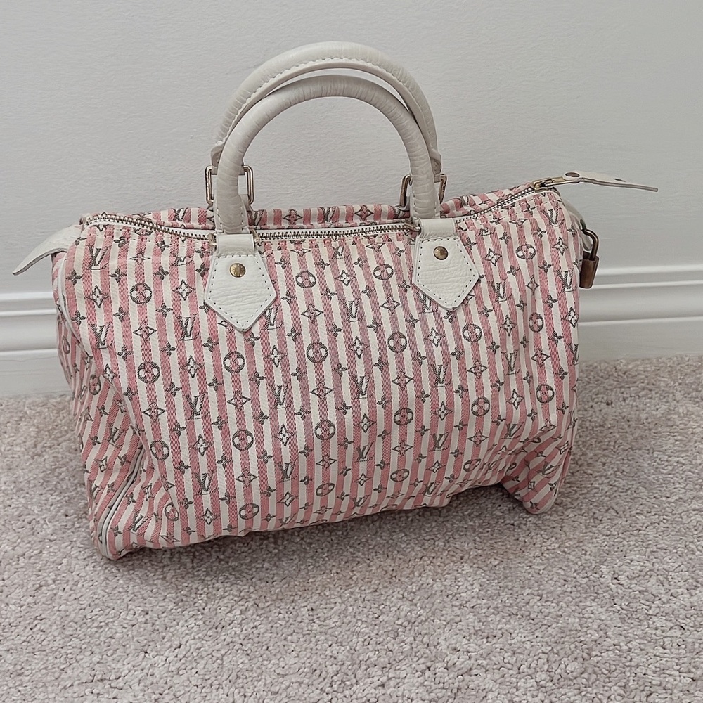 Louis Vuitton Monogram Mini Lin Speedy 30 - Picture 14 of 15